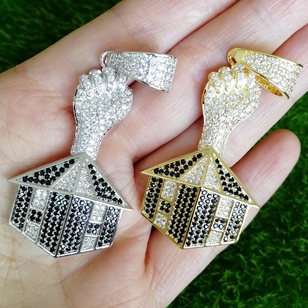 Для Мужчин's со льдом Цепочки и ожерелья подвески цвета: золотистый серебристый