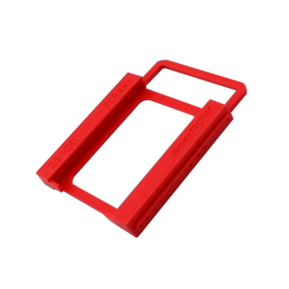 

SSD HDD Notebook Hard Disk Drive Mounting Rail Adapter Bracket Holder with Screws Red2.5 to 3.5 inch
