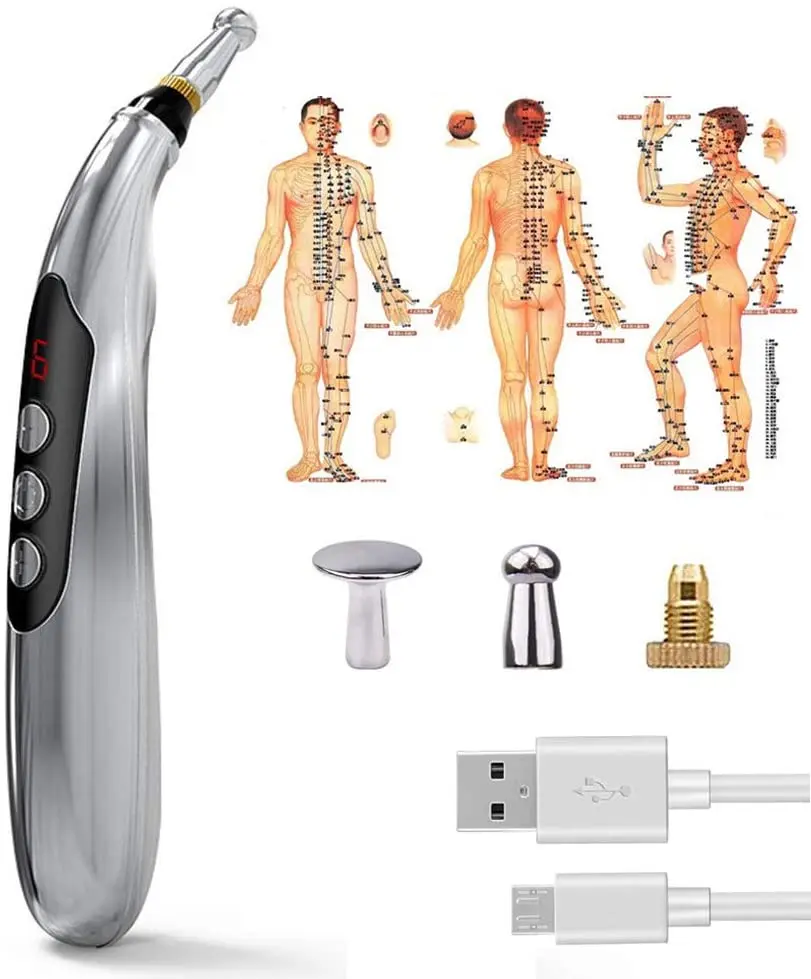 

Электронная акупунктурная ручка, перезаряжаемая через USB терапия для облегчения боли, электрические меридианы, электронная ручка для облег...