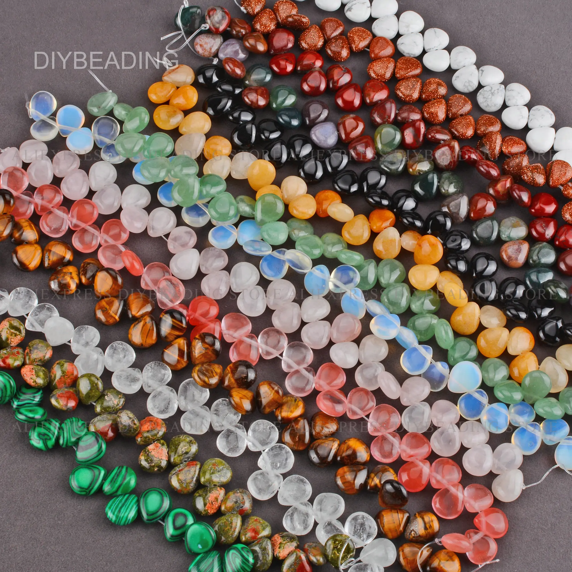 

Teardrop Stone Beads for Bracelet Earring Making Small Size Top Drilled Drop Shape Stone Spacer Beads Online Lots Wholesale