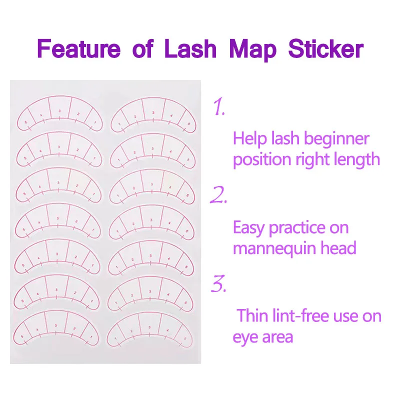 Наклейка для наращивания ресниц 70 пар |