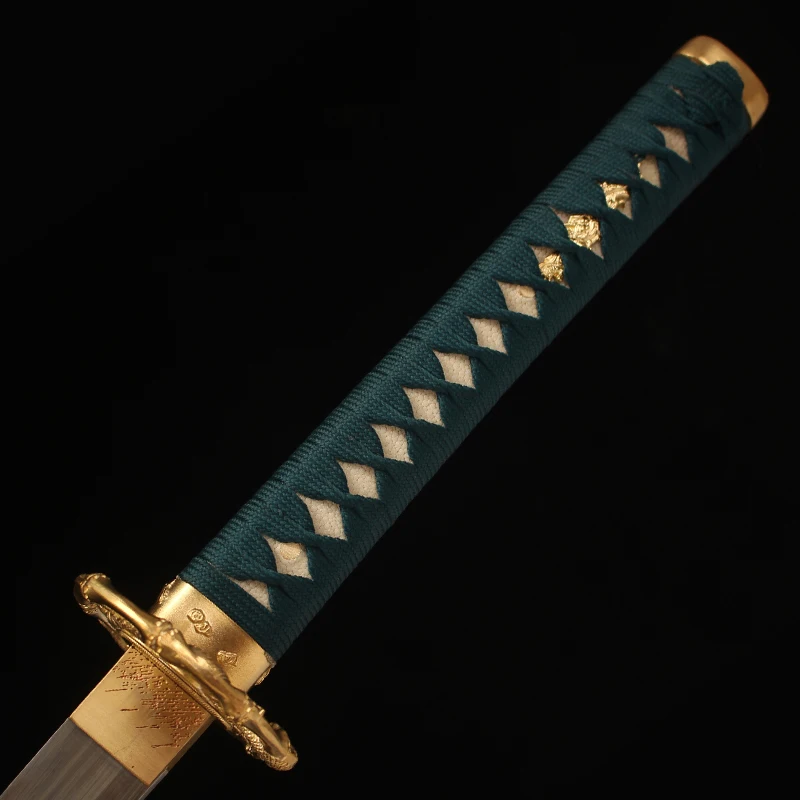 

Japanese Samurai Katana 1095 Steel Clay Tempered Blade Razor Sharp Real Ninja Swords Handmade Full Tang Fully Ray Skin Sheath