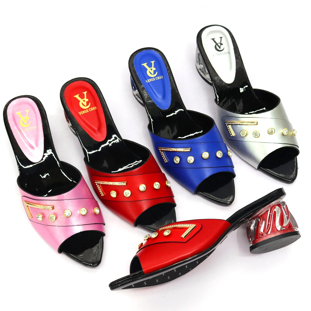 

New Arrival Italian Women Wedding Shoes African Dress Women Italian Sandals Pumps Shoe for African Wedding Low Heels Party Pumps