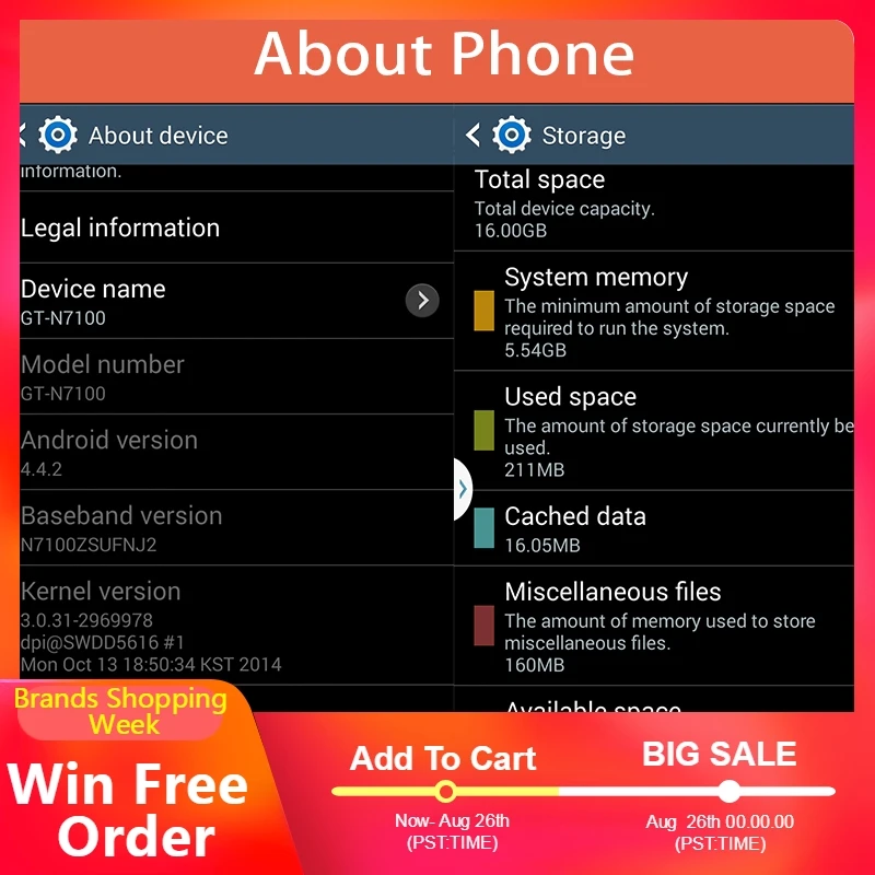 Оригинальный samsung Galaxy Note 2 II N7100 Android четырехъядерный 5 дюймов Версия ЕС смартфоны