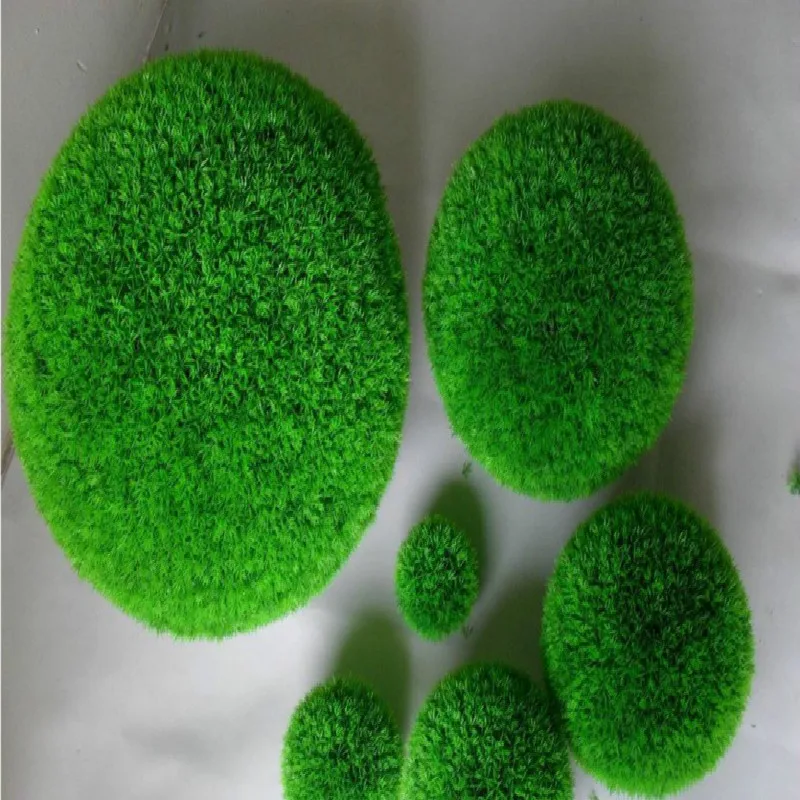 Лидер продаж 1 шт. 10 см зеленый травяной шар пластмассовое растительное украшение