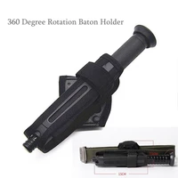 universal telescopic baton case holster 360 degree rotation military extensible baton holder self defense safety survival kit