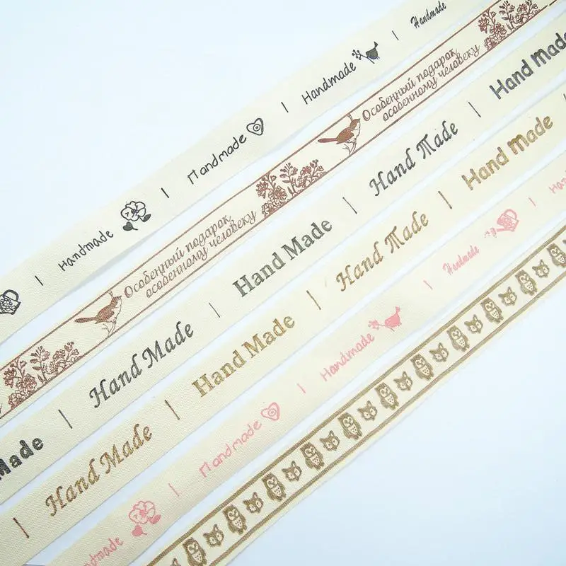 Хлопковые ленты из органзы с принтом 5 ярдов 5/8 дюйма 15 мм сделай сам пришитые