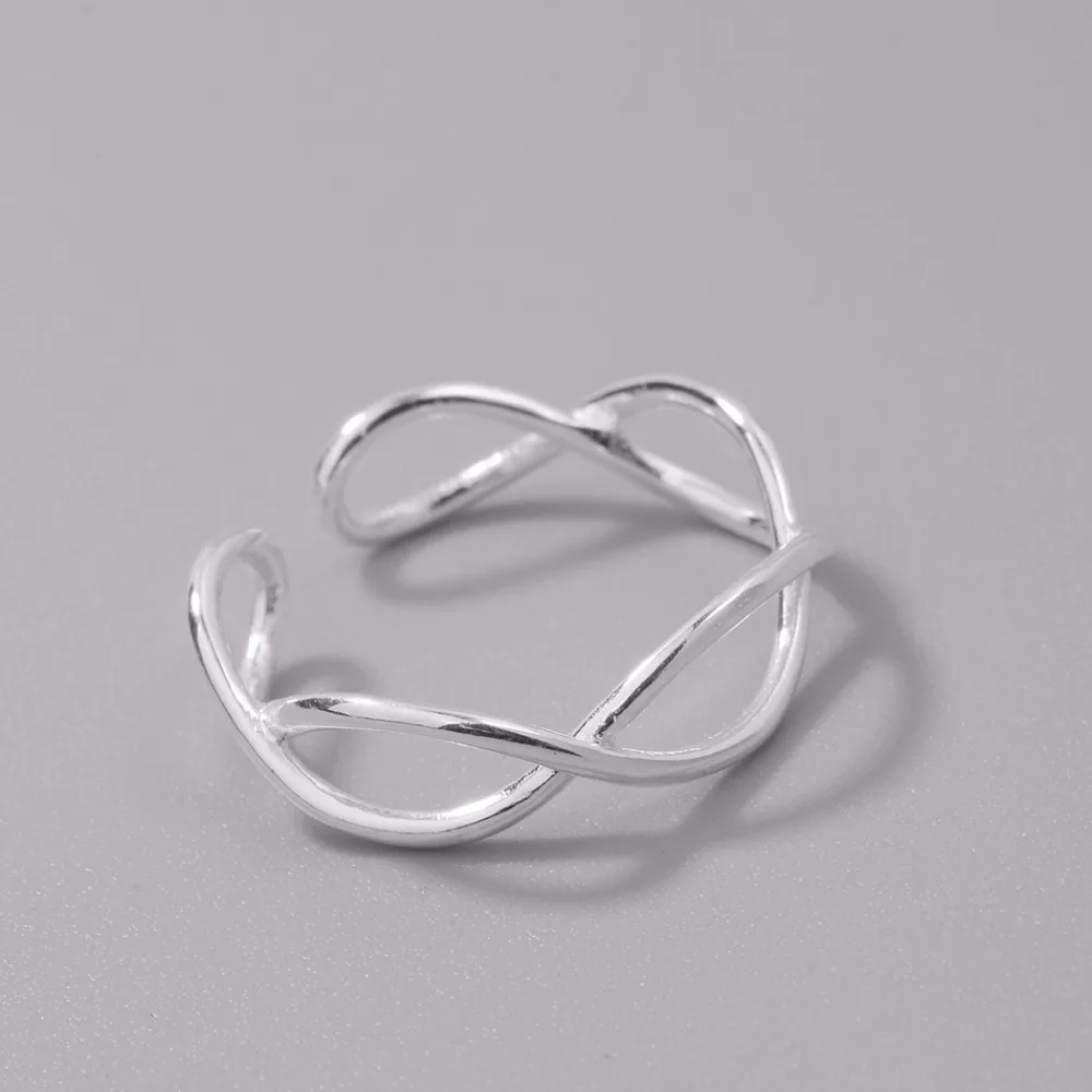 Чандлер твист узлов провода кольца для мужчин и женщин геометрические