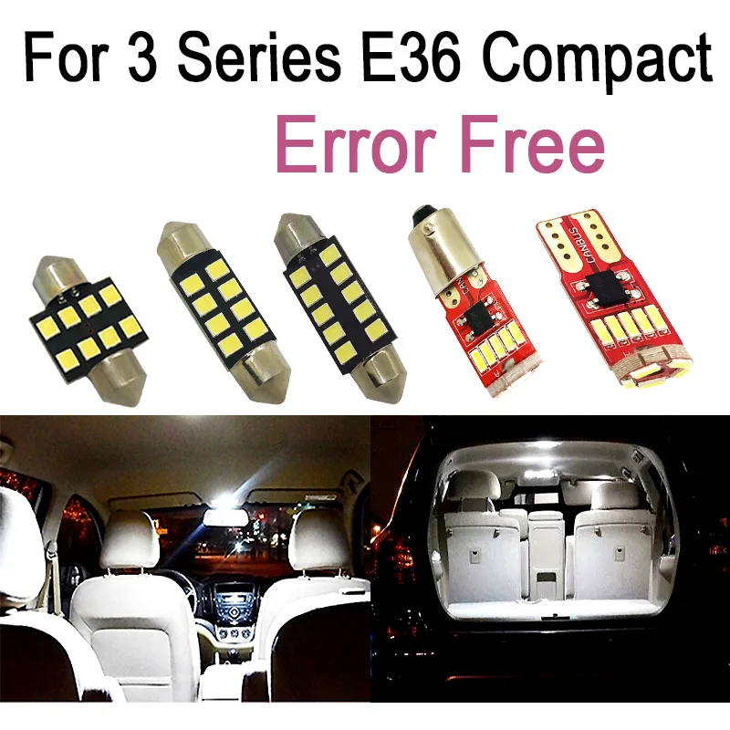Светодиодные лампы для чтения внутри помещения 16 шт. полный комплект bmw 3 серии E36