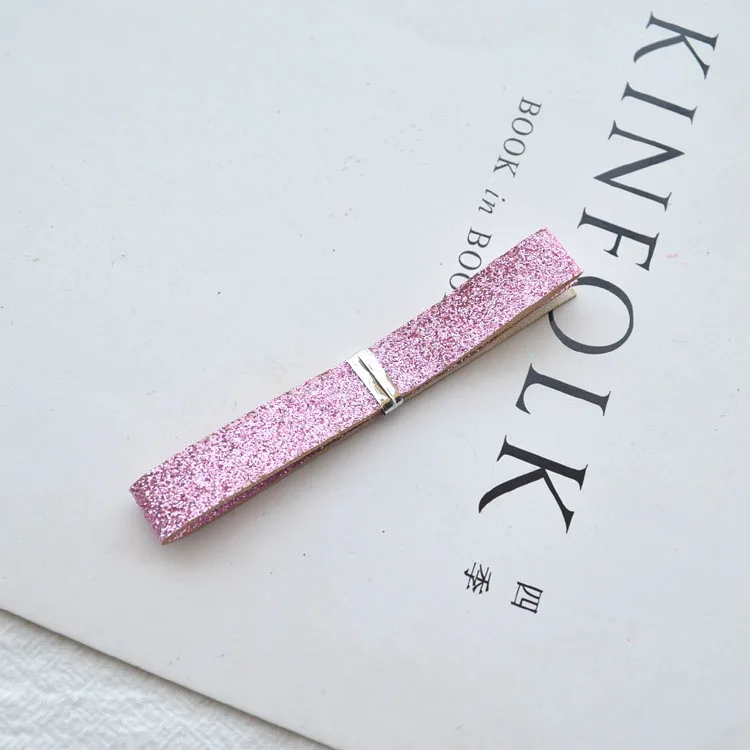 light pink 10 мм Блестящая лента с луком, ручная работа, головной убор, аксессуары, лента для украшения волос, аксессуары для волос, галстуки для волос, материалы для изготовления, длина 35 см - Цвет: light pink