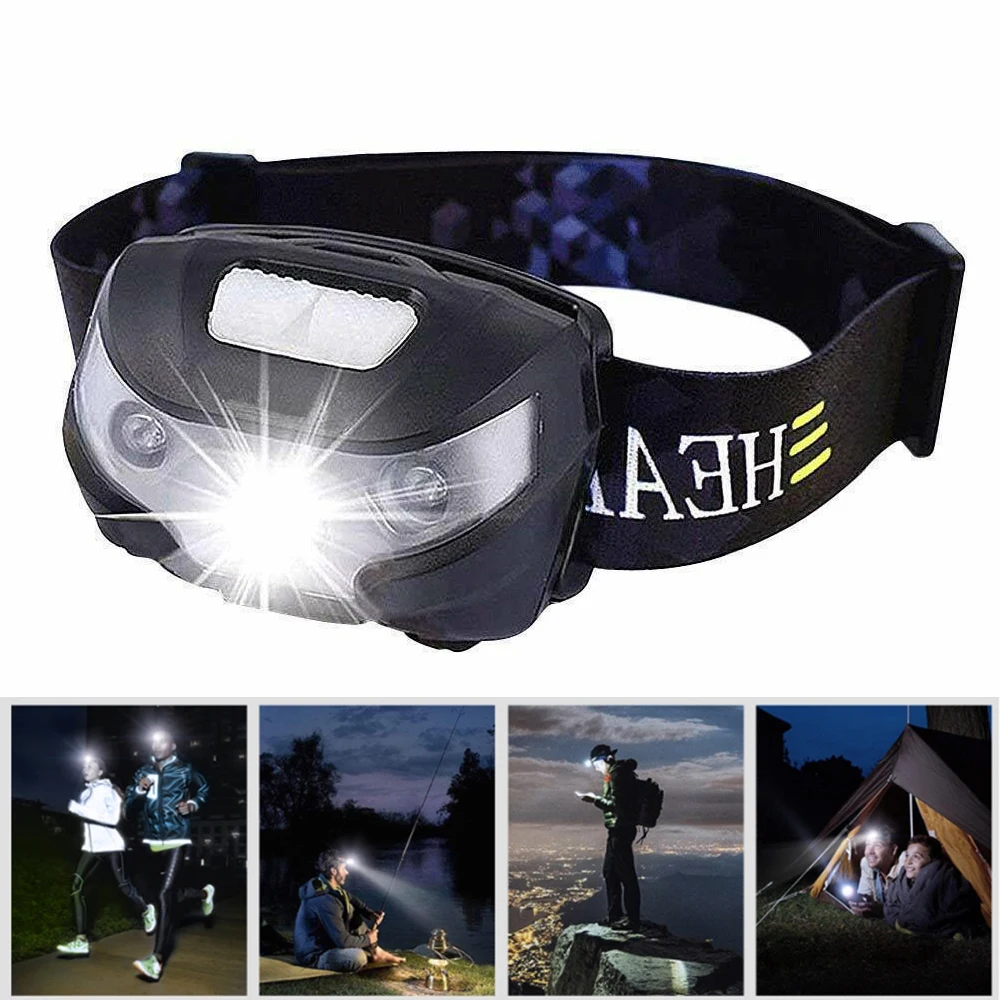 

Outdoor Super Bright Camping Fishing Rechargeable Intelligent Sensor Headlight Torch Head Light Headlamp Flashlight