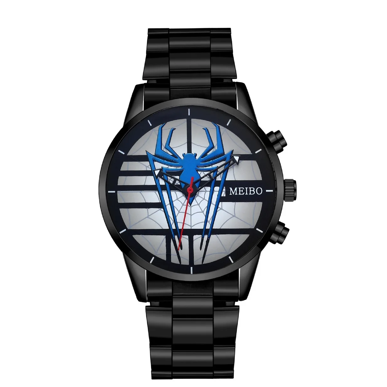 Мужские часы со стальным ремешком модные трендовые крутые мужские с паутиной