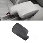 Для BMW 3 серии E46 1998- 2005 внутренняя центральная консоль из микрофибры кожаная крышка подлокотника Защитная отделка черно-серая линия