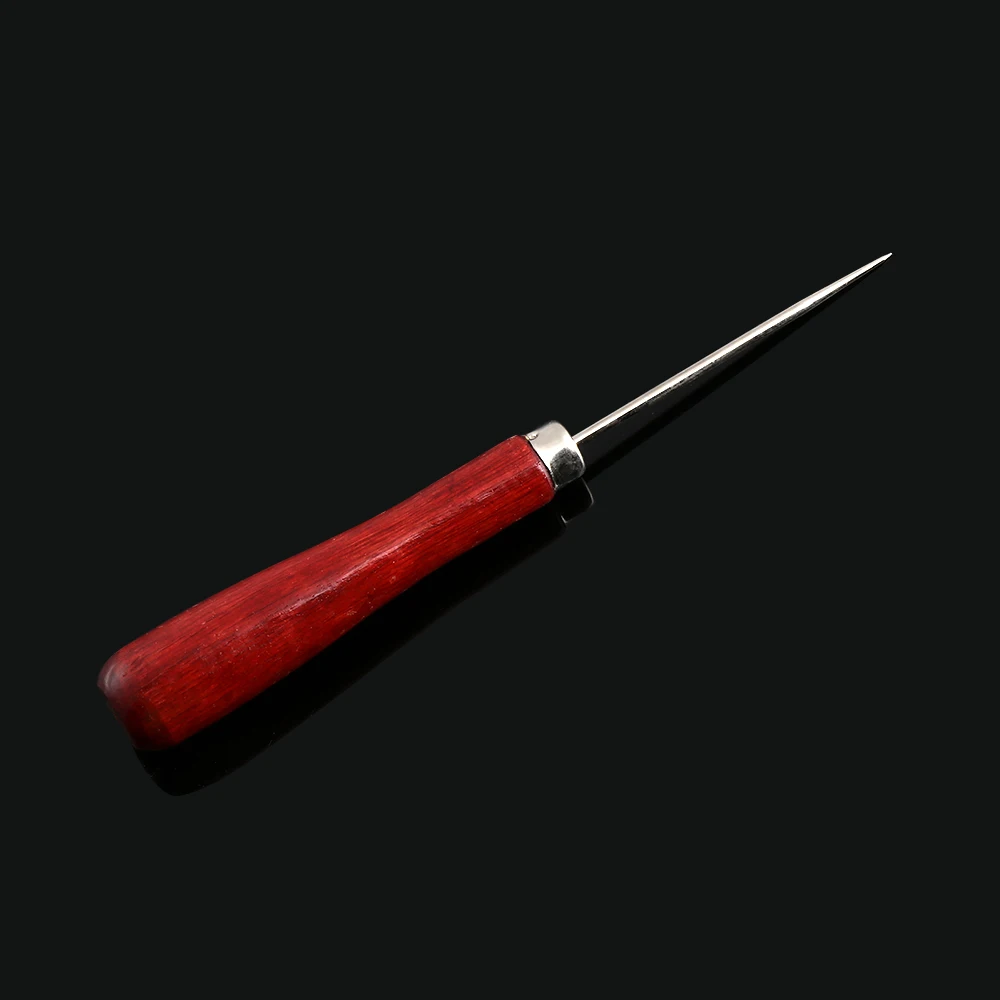 Кожаная палатка с деревянной ручкой швейная шпилка отверстием для швов