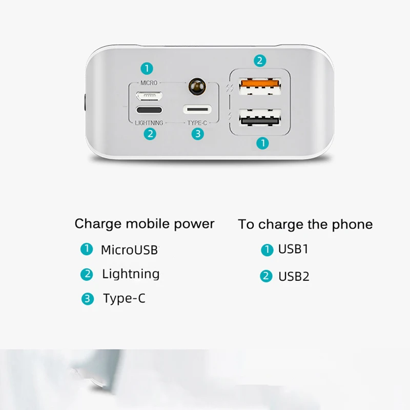Внешний аккумулятор с ЖК дисплеем 30000 мАч Micro USB|Внешние аккумуляторы| |