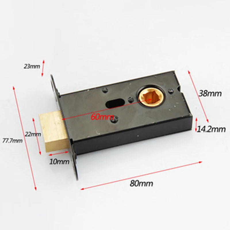 

Built-in Invisible Cup-Shaped Handle Privacy Door Lock Cabinet Pull Fireproof Single Side Lock