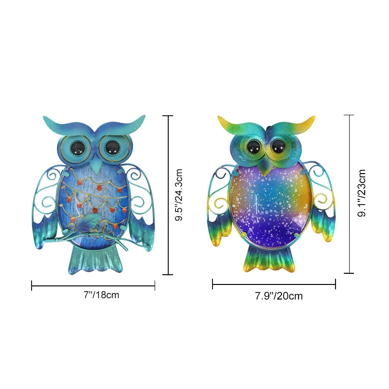 2 шт. декоративная настенная металлическая Сова для украшения сада|Садовые