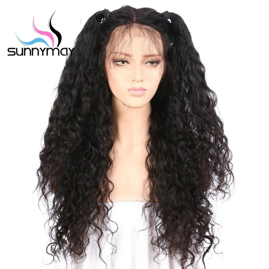 Sunnymay 13x4 кудрявые человеческие волосы парики 150% Remy кружевные передние с детскими