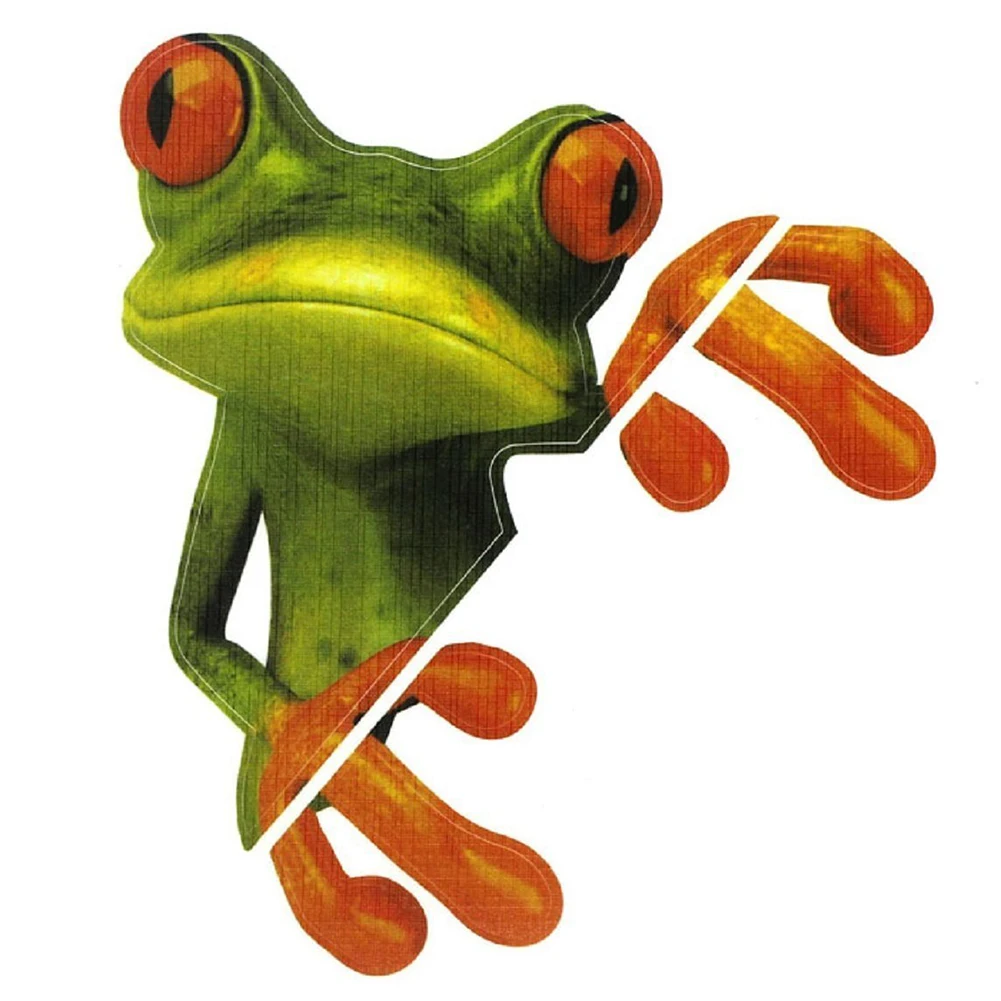 Стайлинг автомобиля 3D стереомагнитола смешная милая зеленая наклейка для