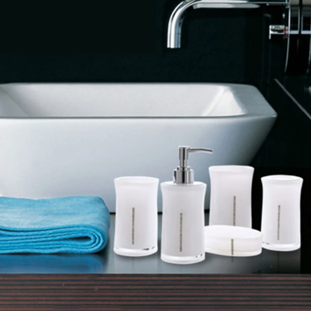 5 шт. мыльница простой моющий инструмент набор аксессуаров для ванной комнаты