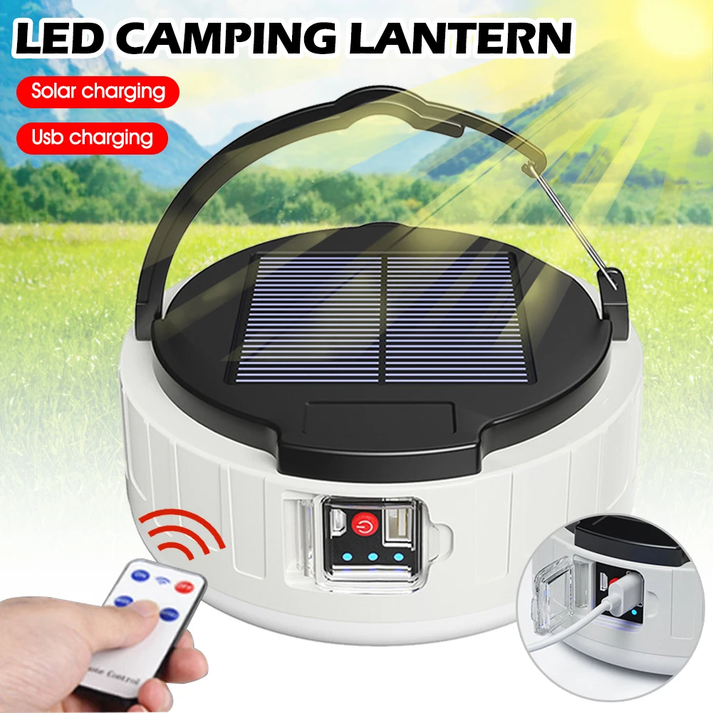 

LED Emergency Lights USB Camping Lantern Outdoor Tent Light with Hook Waterproof IP65 Lamp for Kitchen