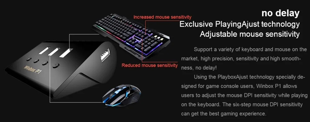 Конвертер клавиатуры и мыши для Winbox P1 Pro PS4 Встроенный адаптер XBOX X1 Nintendo SWITCH