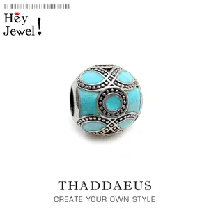 Бусы зеленые этнические, серебряные бусины 925 пробы подходит для браслета, зима 2019, ожерелье из Европы, шармы в виде кармы, европейские ювелирные аксессуары