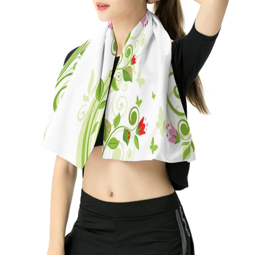 Красочное банное полотенце с цветами и бабочкой плавательное аксессуары для