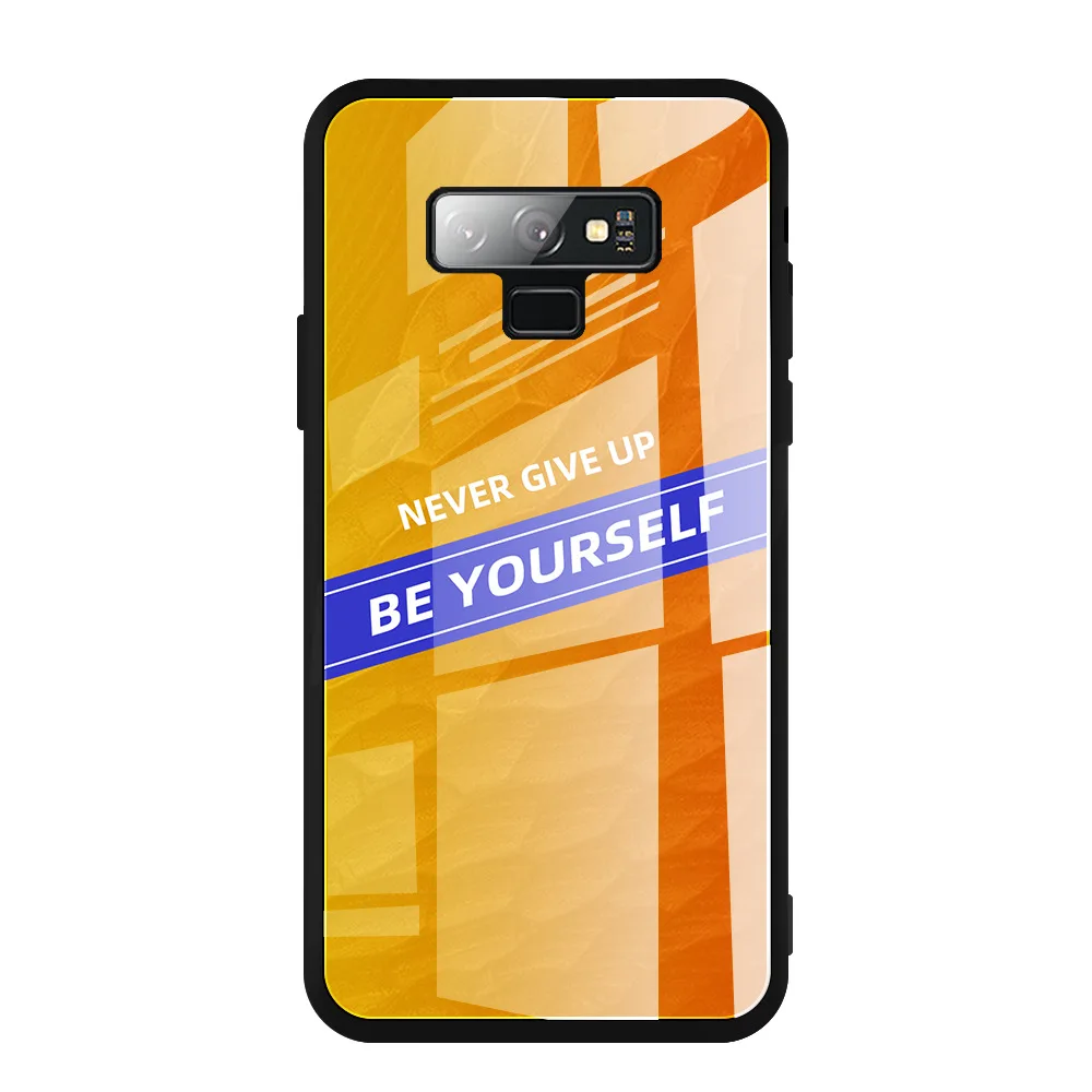 YUNAO Phone case For Samsung series Gradient color glass protection fashion Note10 Note9 Note8 S10 S9 S8 |