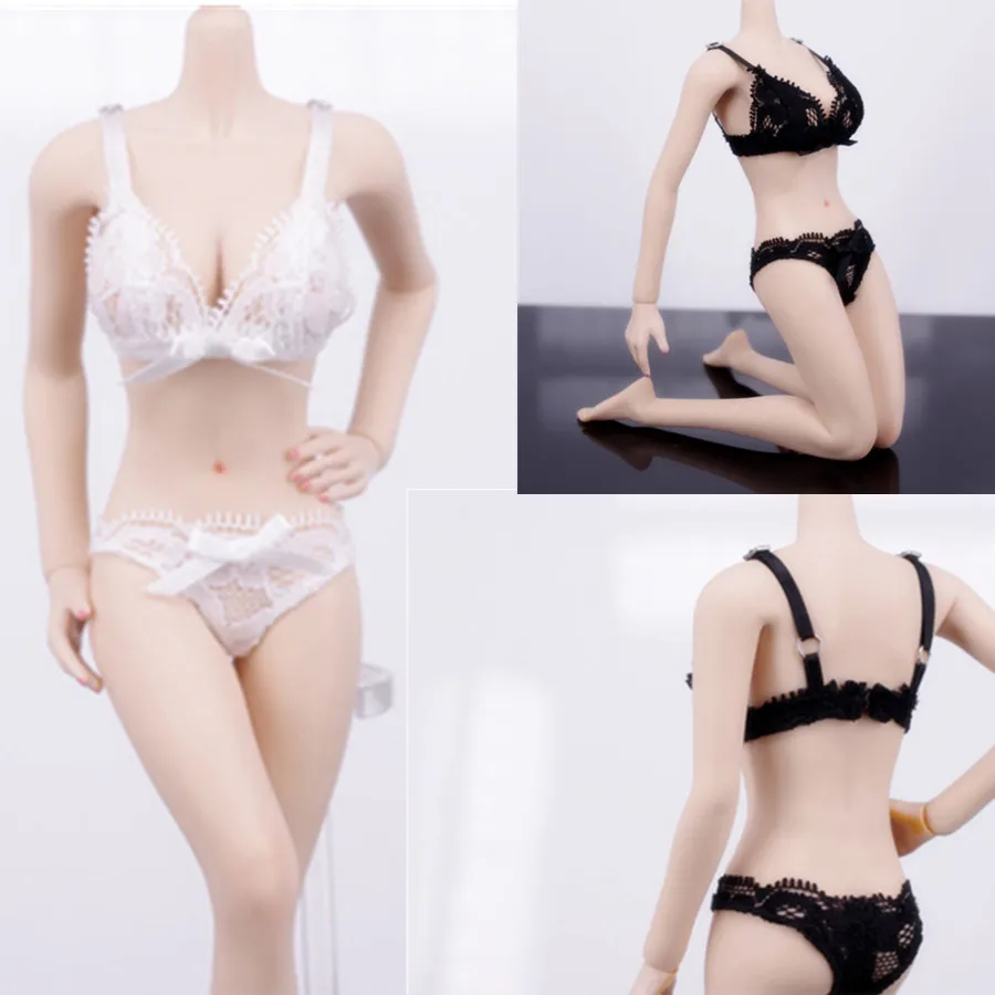 

VSTOYS HP001 1/6 Doll Clothing Accessories Lace Underwear Panties Black White 17XG02 In Stock 12 Inch Women Puppet Available