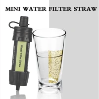 outdoor survival water purifier water filter straw mini water filter filtration system travel hiking camping emergency life tool