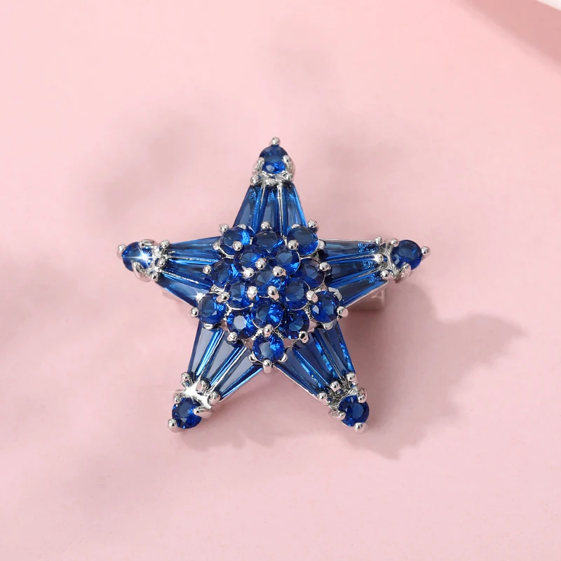 Женская Брошь с пентаграммой брошь на булавке из циркония броши звезды для
