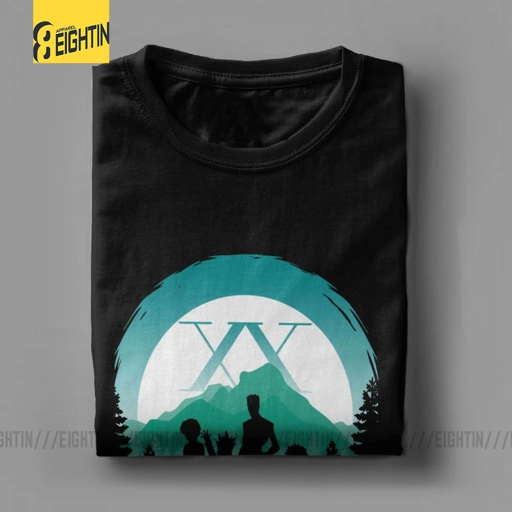 Hunter X Hunter T-Shirts Team Japanese Purified Cotton Novelty Tee Shirts Short-Sleeve T Shirt Male Simple Stylish Comic Plus