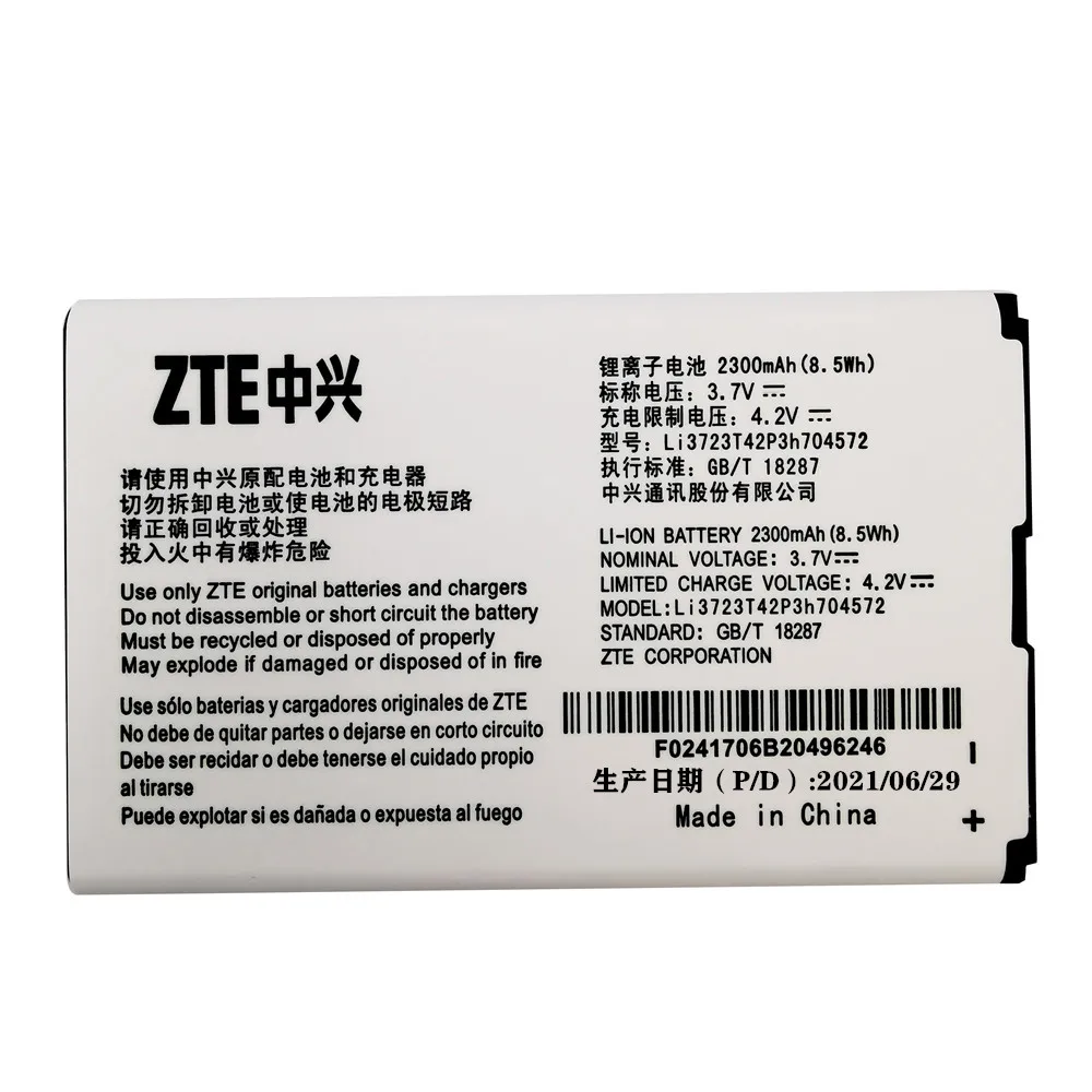 New High Quality Battery Li3723T42P3h704572 For ZTE MF91 MF90 4G WIFI Router Modem 2300mAh Rechargeable Batterie In stock enlarge