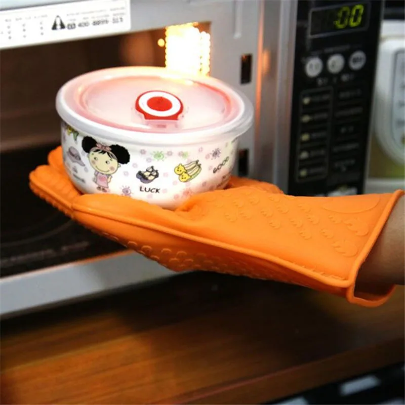 Силиконовые перчатки 1 шт. кухонные термостойкие для духовки приготовление