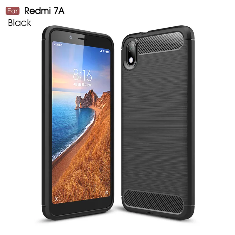 Чехол Thouport для Xiaomi Redmi 7A силиконовый чехол из углеродного волокна мягкий