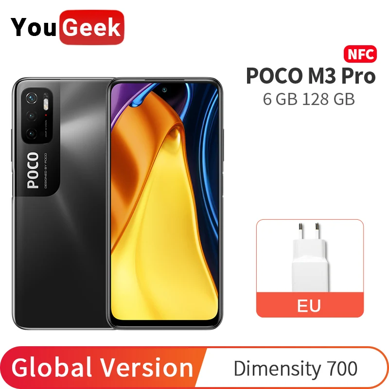 Глобальная версия POCO M3 Pro 6 ГБ Оперативная память 128 Гб Встроенная Dimensity 700 Octa Core 5 - Цена: 23013.66