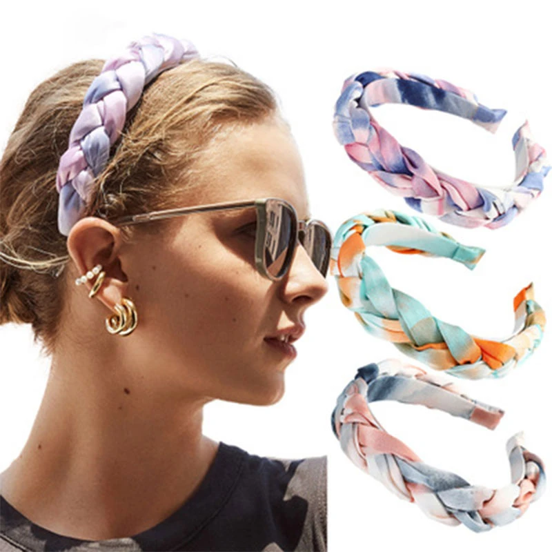 Модный цвет cкручивание плетение волос Twist Weaving резинки для женщин Корейский
