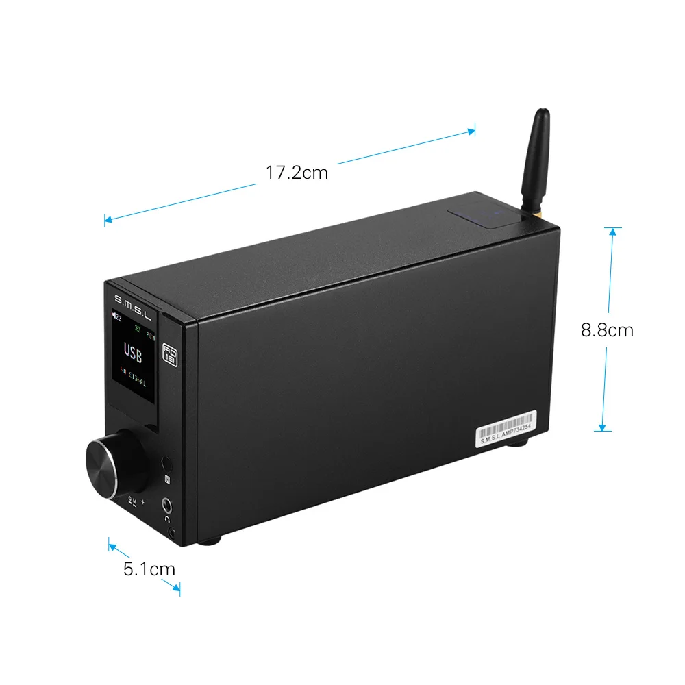Полноразмерный цифровой декодер AD18 усилитель звука стерео для наушников с