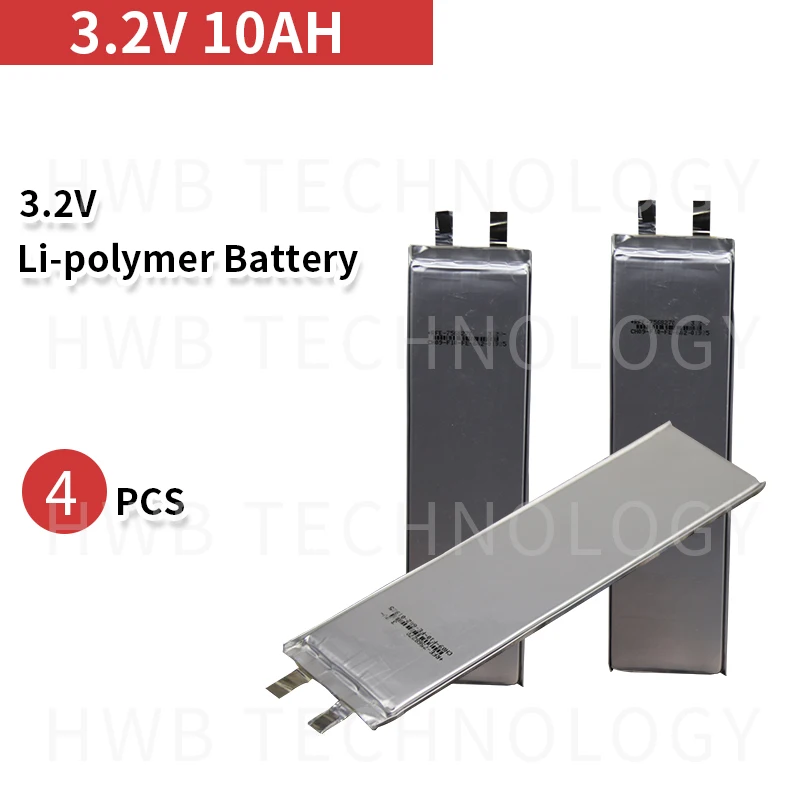 4 шт. lifepo4 10ah 3,2 v батарея 10000 мА/ч, 30A мощность батарейки таблеточного типа «сделай сам» для аккумуляторной батареи, фара для электровелосипеда в скутер электрический скейтборд