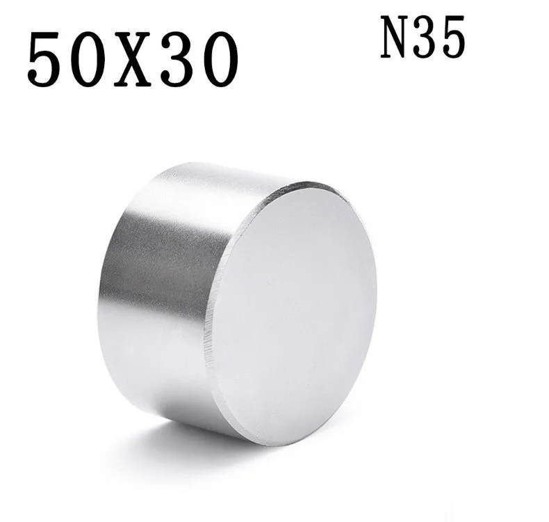 Популярный круглый сильный магнит редкоземельный неодимовый 50 × 30(N52)50 30(N35)40