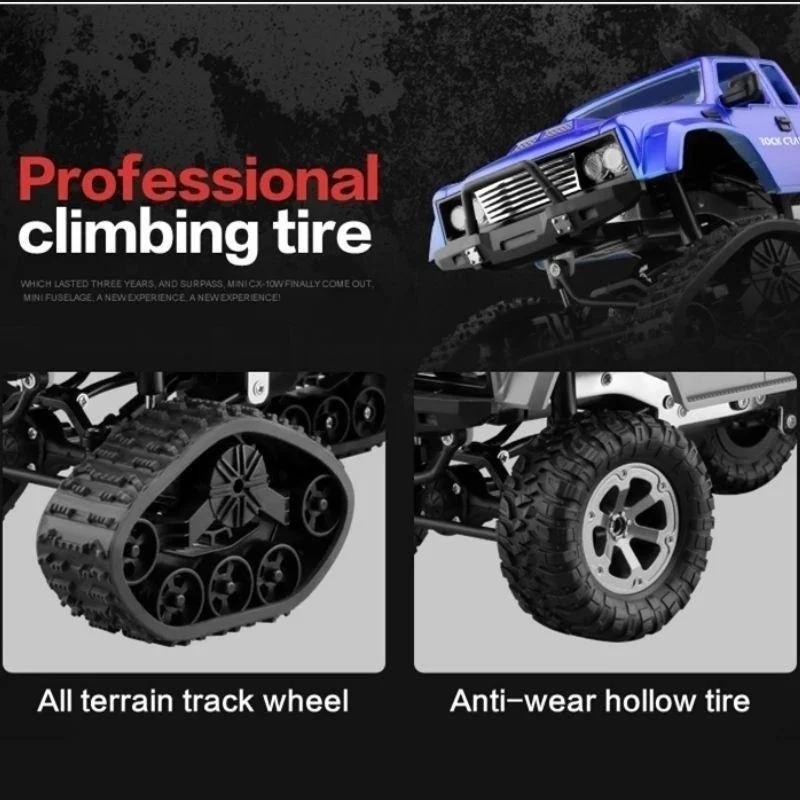 4WD Электрический RC гусеничный грузовик 2 4 ГГц 1/16 Масштаб 480P HD камера Высокая