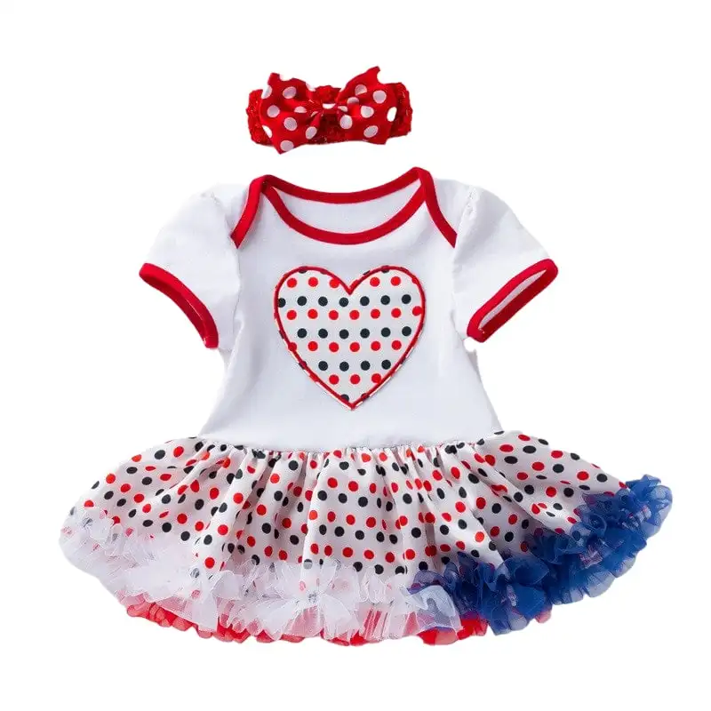 

Одежда для маленьких девочек на день отдыха юбка с коротким рукавом и американским флагом костюм 4 июля с повязкой на голову
