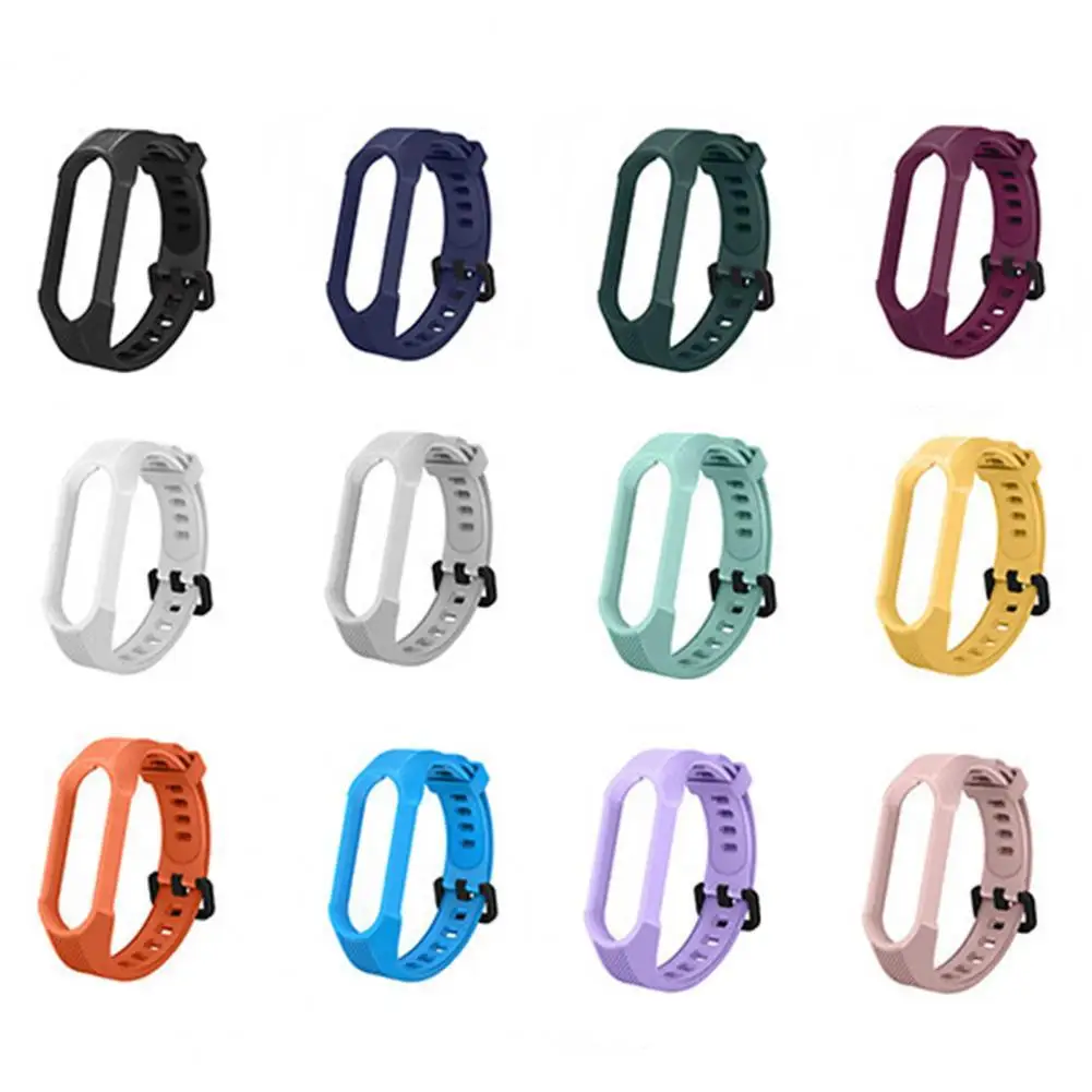 Дышащий силиконовый ремешок для Xiaomi Mi Band 5 NFC 6 | Электроника