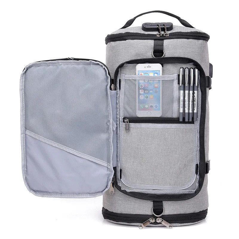 USB Anti-theft Gym backpack Bags Fitness Running Gymtas Bag for Men Training Sports Travel Sac De Sport Outdoor Sport Bagpack