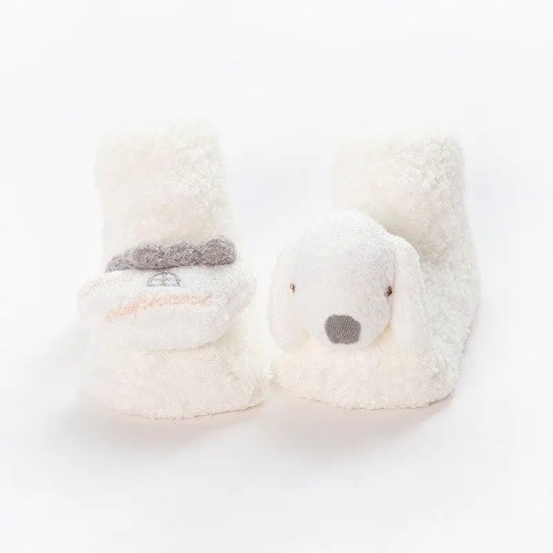 

Newborn Non-slip Thick Socks Coral Baby Socks Autumn Winter Lovely Three-dimensional Cartoon Animals Baby Socks Kids Socks