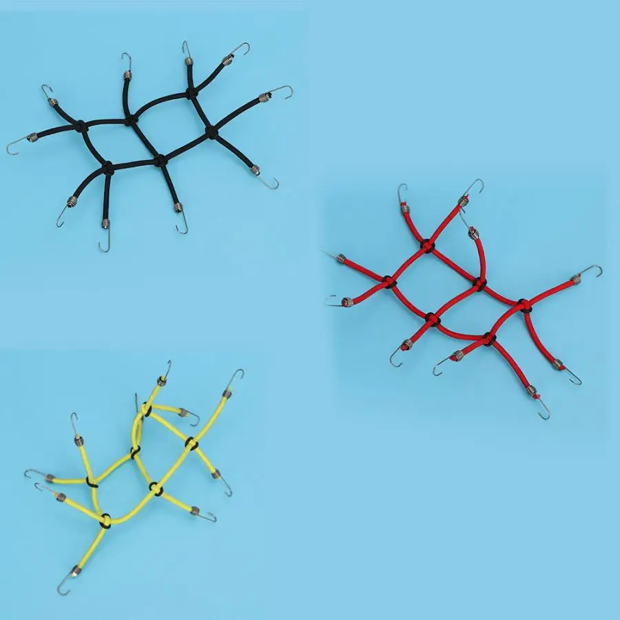 1/10 RC гусеничная мини эластичная багажная сетка с крючками Резиновая лента для