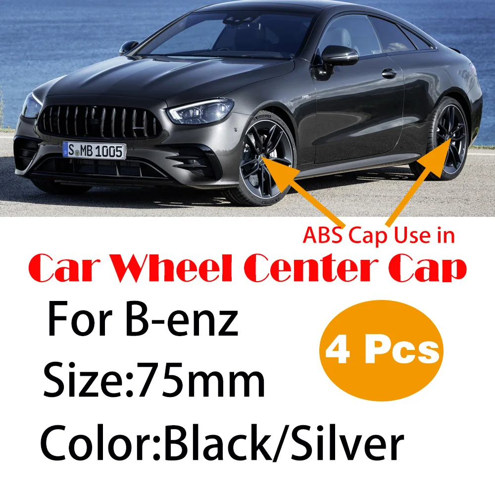 4 шт. 75 мм колпачки для центрального обода колеса автомобиля с логотипом звезды C CL