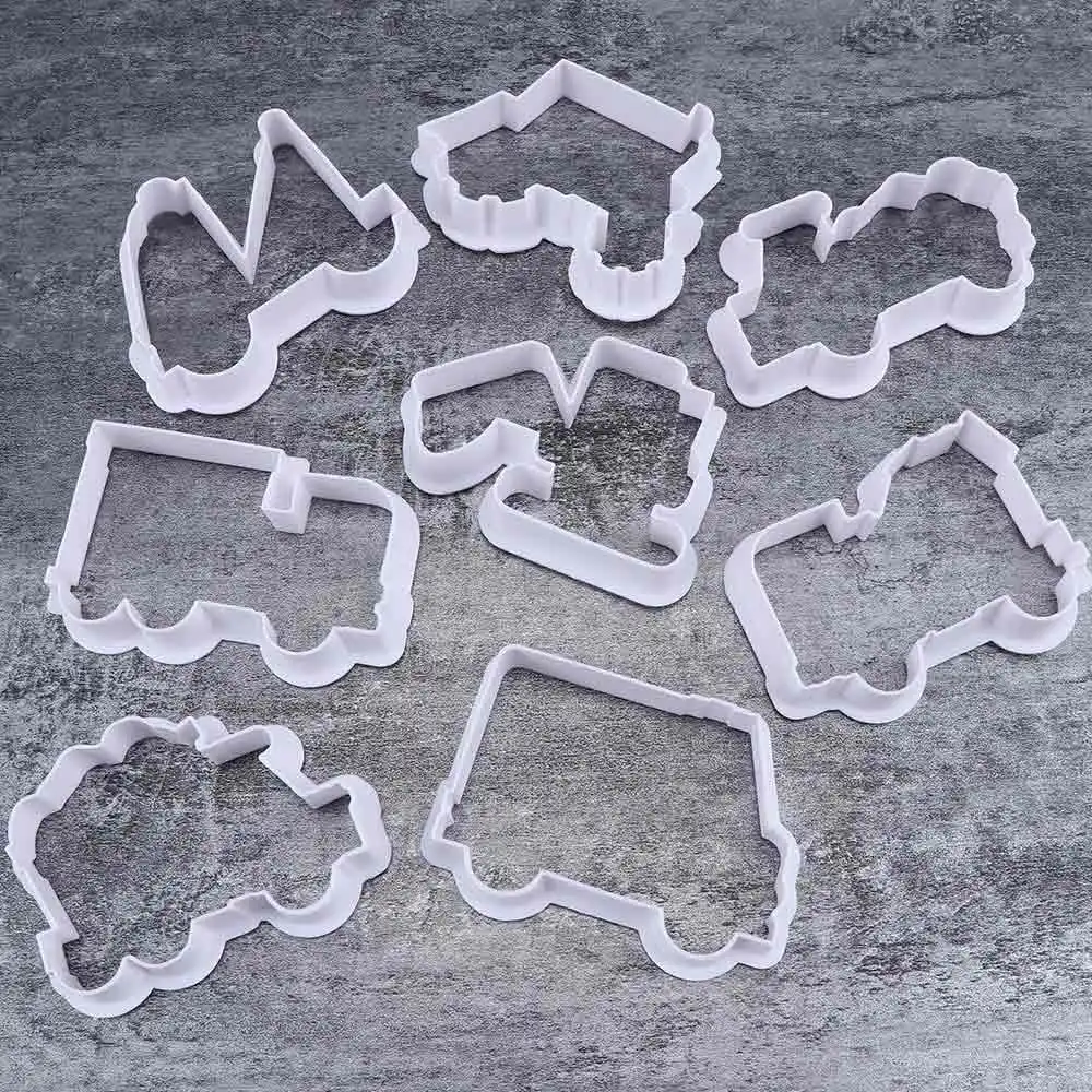 8 шт. милая мультипликационная форма автомобиля формочка для печенья ручная