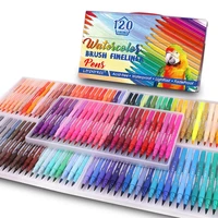 120 color markers fineliner pens colouring pens brush tip art markers for kids and adults colouring sketching painting